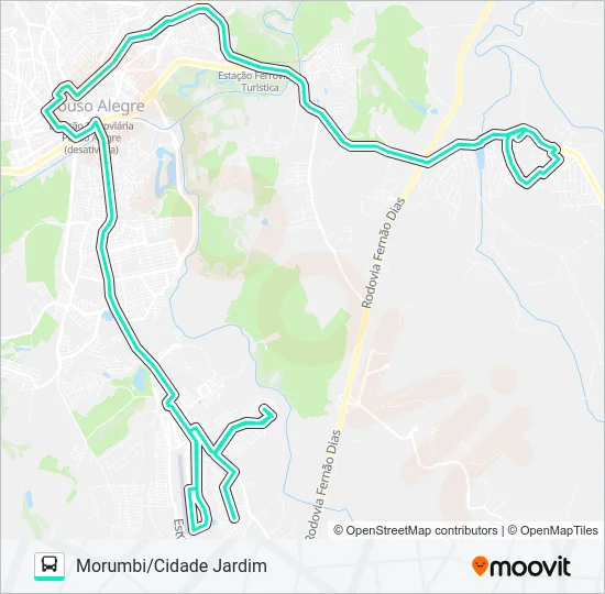 230 MORUMBI/CIDADE JARDIM Bus Line Map