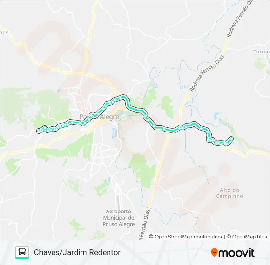 226 CHAVES/JARDIM REDENTOR Bus Line Map