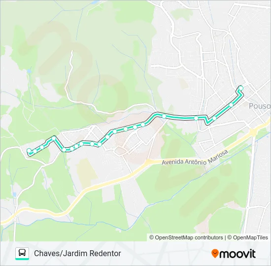 226 CHAVES/JARDIM REDENTOR Bus Line Map