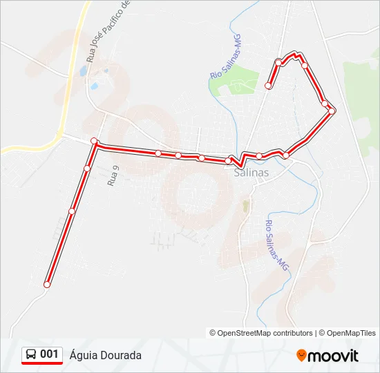 001 Bus Line Map