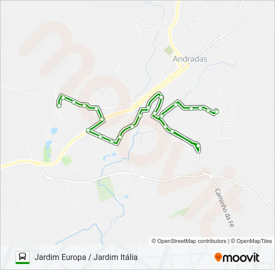 02 JARDIM EUROPA / JARDIM ITÁLIA Bus Line Map