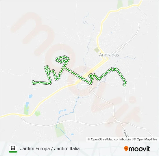 02 JARDIM EUROPA / JARDIM ITÁLIA Bus Line Map
