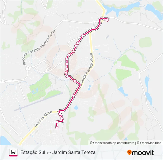 R011 CIRCULAR SUL Bus Line Map