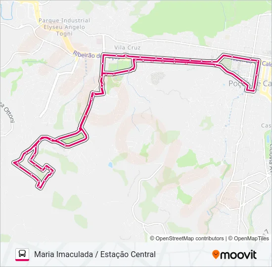 R337 MARIA IMACULADA / ESTAÇÃO CENTRAL Bus Line Map