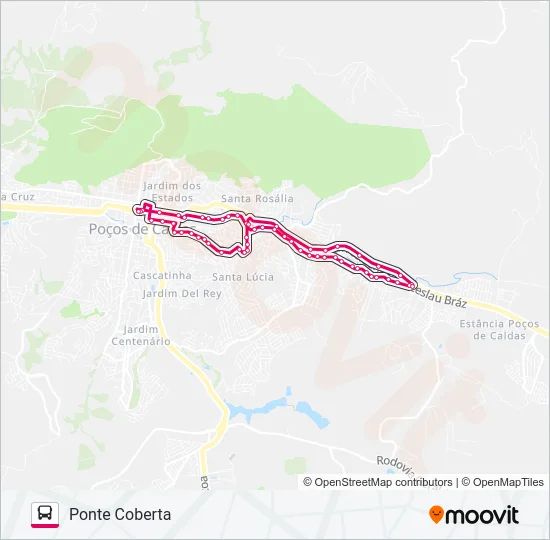 N023 CORUJÃO PONTE PRETA / PONTE COBERTA Bus Line Map