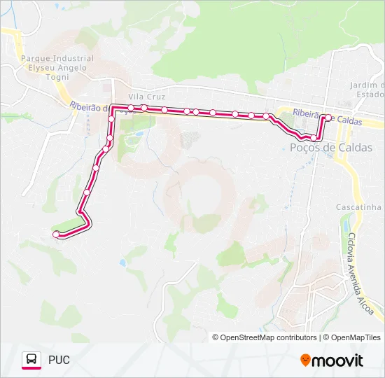 LE01 PUC / PITÁGORAS Bus Line Map