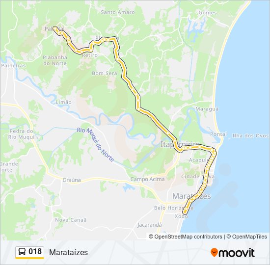 018 bus Line Map