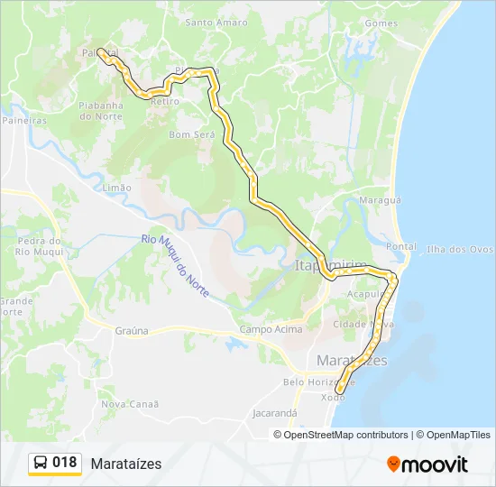 018 Bus Line Map