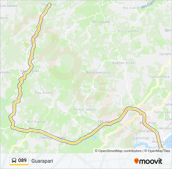 089 Bus Line Map