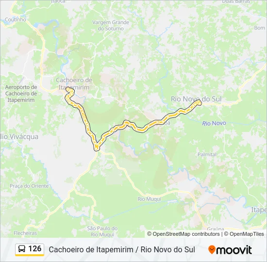 126 Bus Line Map