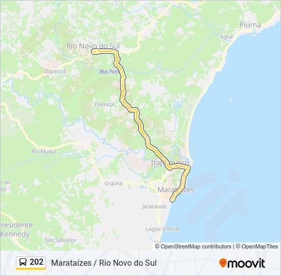 202 bus Line Map