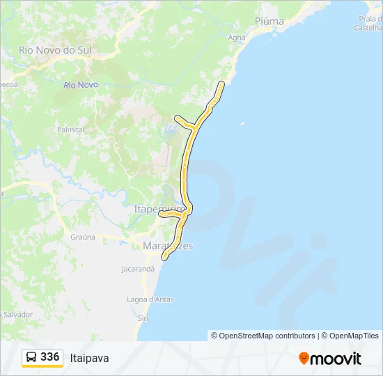 336 Bus Line Map
