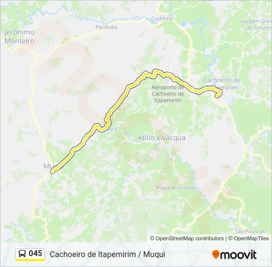045 Bus Line Map