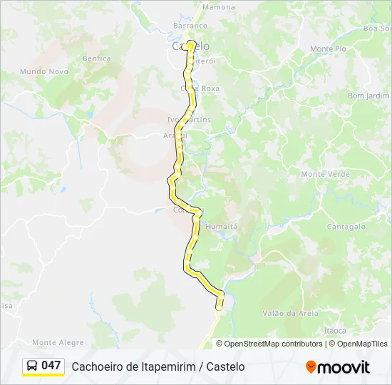 047 Bus Line Map