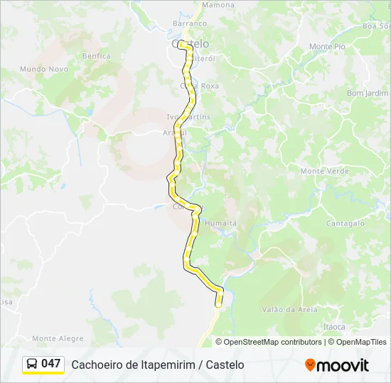 047 Bus Line Map