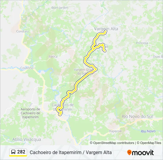 282 Bus Line Map