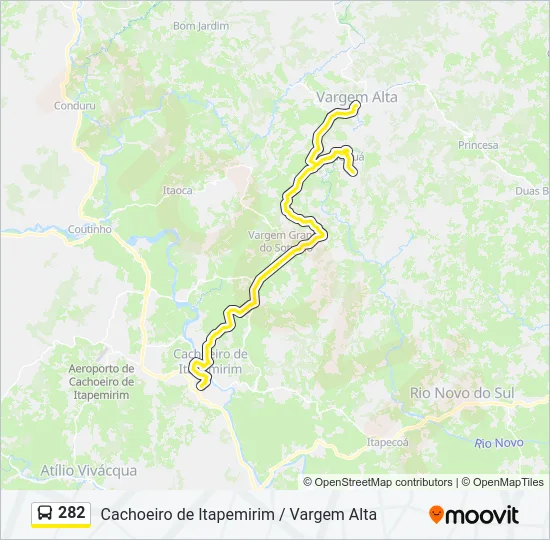 282 Bus Line Map