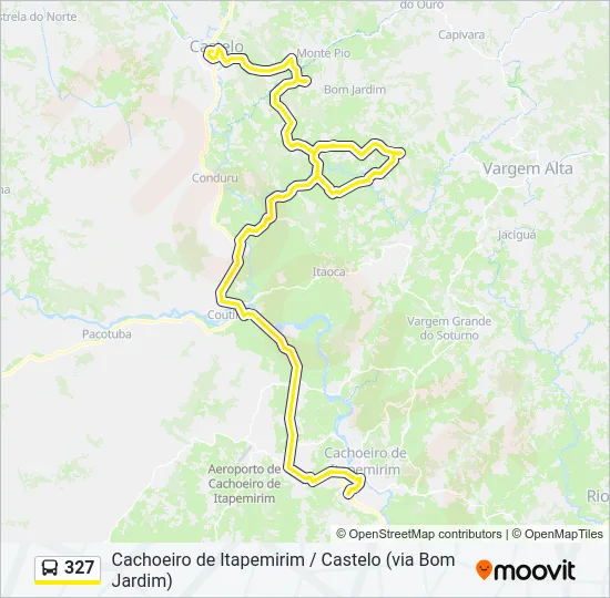 327 Bus Line Map