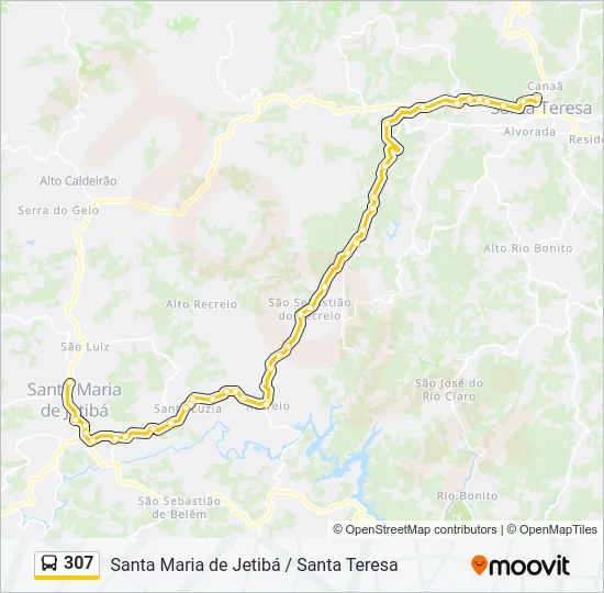 307 Bus Line Map