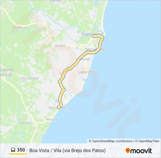 350 Bus Line Map