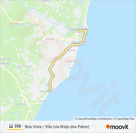 350 Bus Line Map