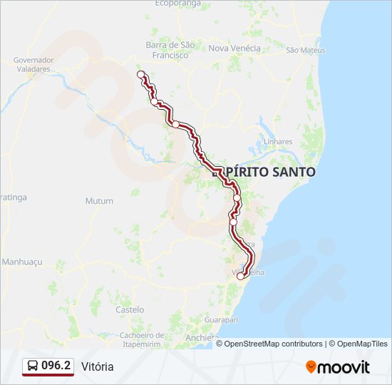 096.2 bus Line Map