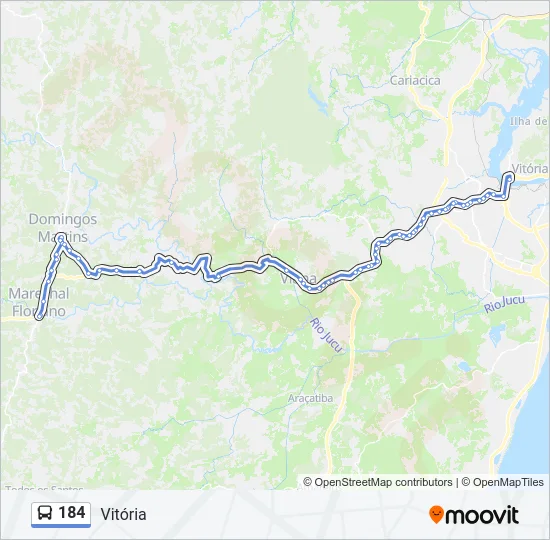184 Bus Line Map