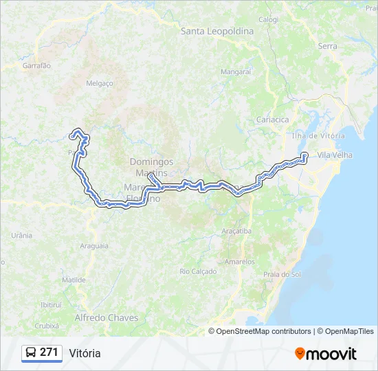 271 Bus Line Map