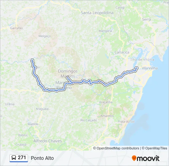 271 Bus Line Map