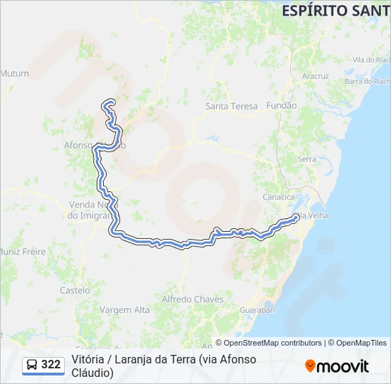 322 Bus Line Map