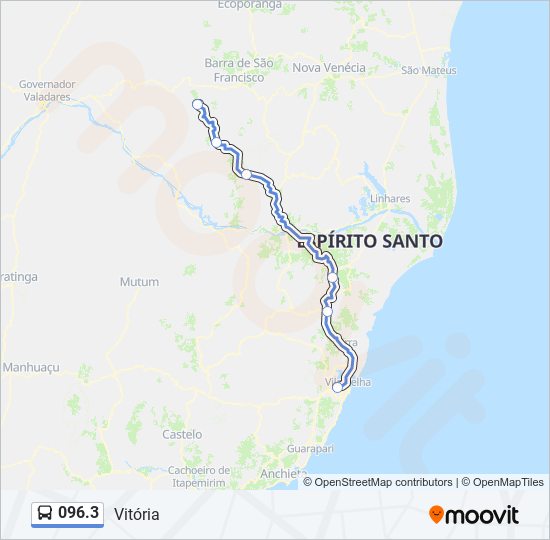 096.3 bus Line Map