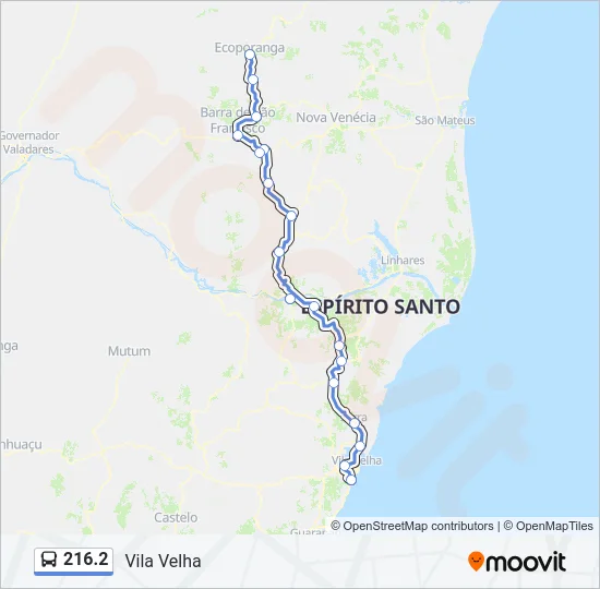 216.2 Bus Line Map