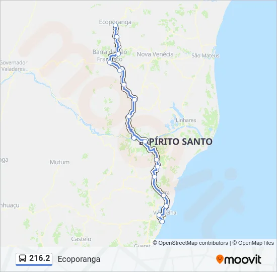 216.2 Bus Line Map