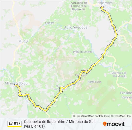 017 bus Line Map