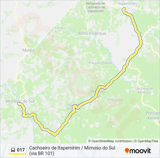 017 Bus Line Map