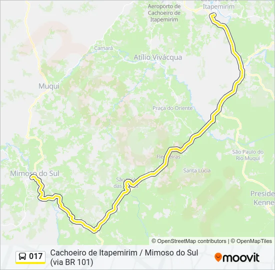 017 Bus Line Map