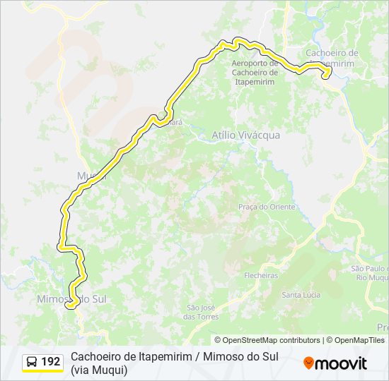 192 bus Line Map