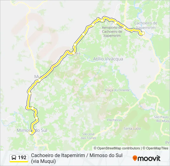 192 Bus Line Map