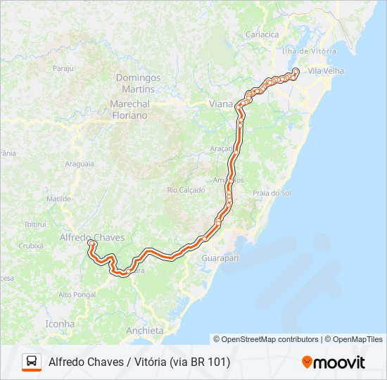 119 bus Line Map