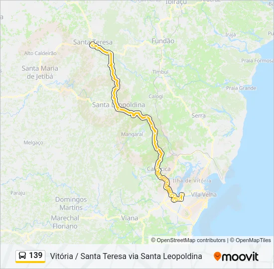 139 Bus Line Map