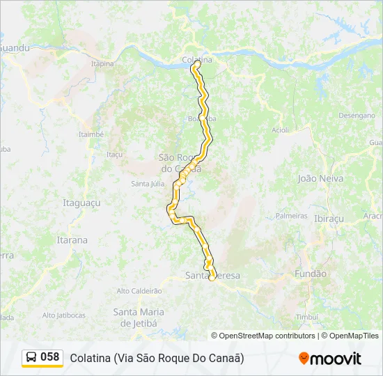 058 Bus Line Map