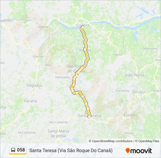 058 Bus Line Map