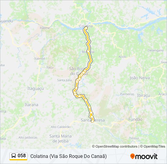 058 bus Line Map