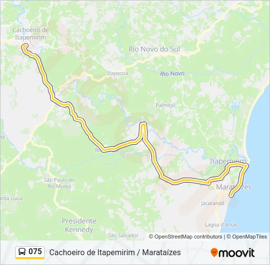 075 Bus Line Map