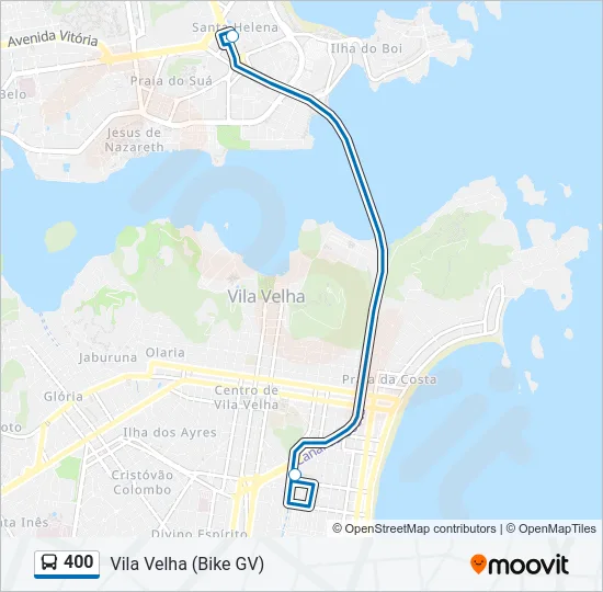 400 Bus Line Map