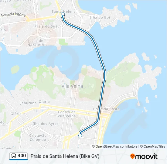 400 Bus Line Map