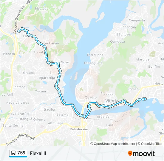 759 Bus Line Map