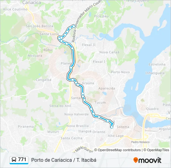 771 Bus Line Map