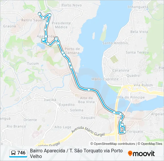 746 Bus Line Map