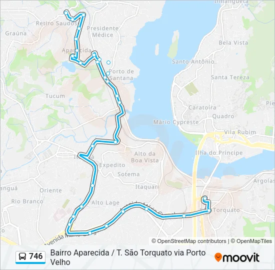 746 Bus Line Map
